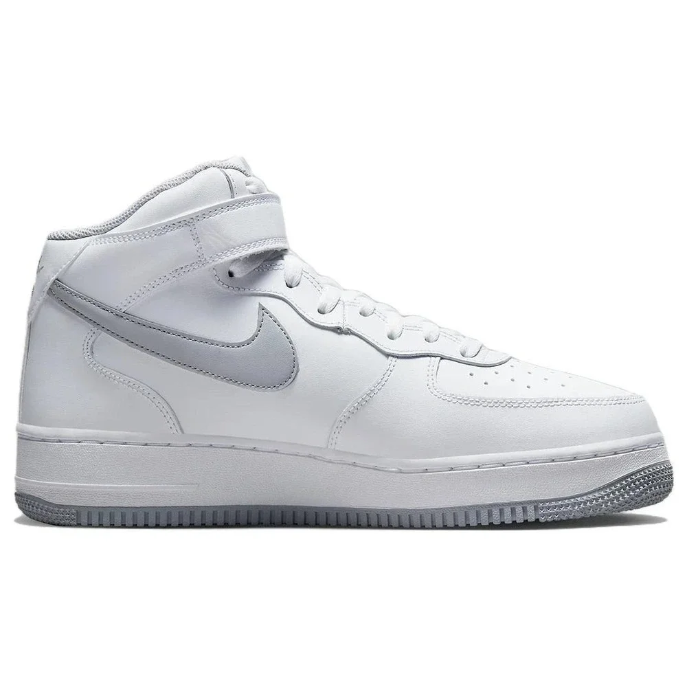 Nike Air Force 1 Mid '07 White Wolf Grey Mens 10.5 DV0806-100 High Top Sneakers